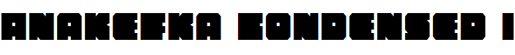Anakefka Condensed Condensed