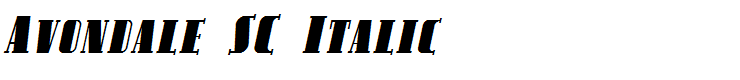 Avondale SC Italic