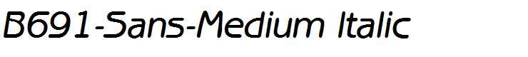B691-Sans-Medium Italic