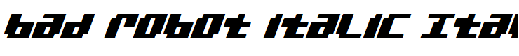 bad robot italic Italic