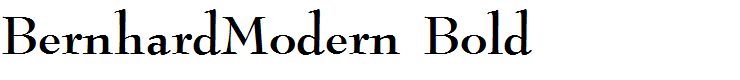 BernhardModern Bold