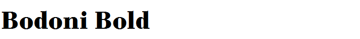 Bodoni Bold