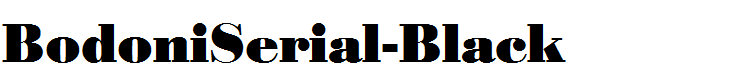 BodoniSerial-Black