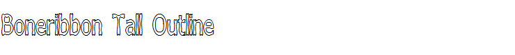 Boneribbon Tall Outline
