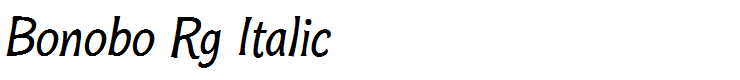 Bonobo Rg Italic