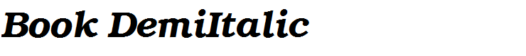Book DemiItalic