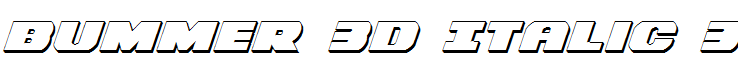 Bummer 3D Italic 3D Italic