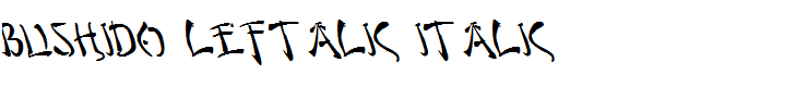 Bushido Leftalic Italic