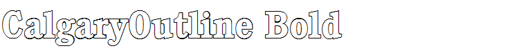 CalgaryOutline Bold