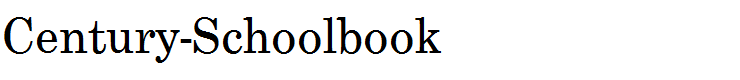Century-Schoolbook