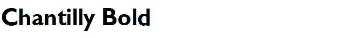 Chantilly Bold