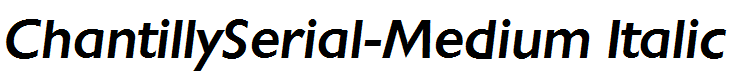 ChantillySerial-Medium Italic