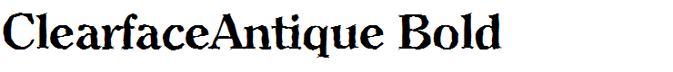 ClearfaceAntique Bold