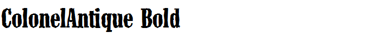 ColonelAntique Bold