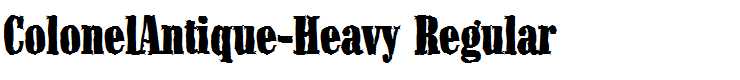 ColonelAntique-Heavy Regular