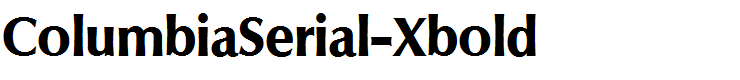 ColumbiaSerial-Xbold