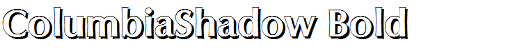 ColumbiaShadow Bold