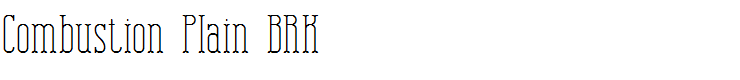 Combustion Plain BRK