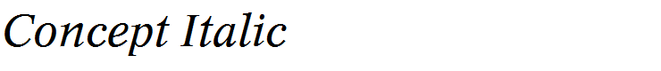 Concept Italic