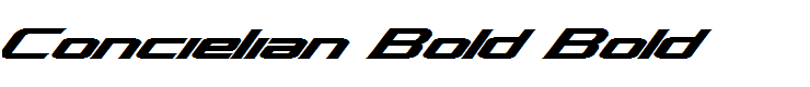 Concielian Bold Bold