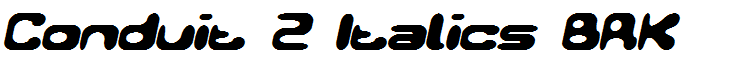 Conduit 2 Italics BRK