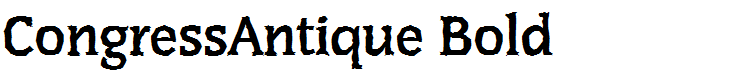 CongressAntique Bold