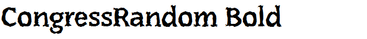 CongressRandom Bold