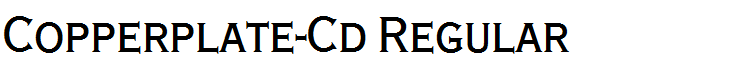 Copperplate-Cd Regular