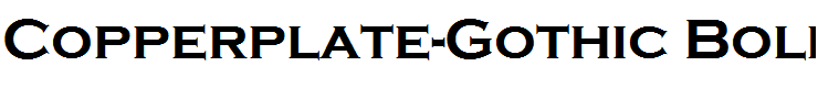 Copperplate-Gothic Bold