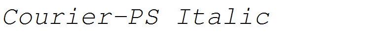 Courier-PS Italic