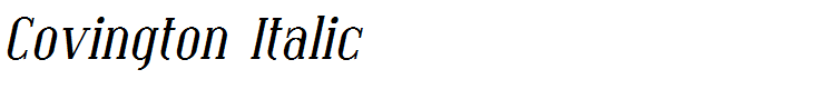 Covington Italic
