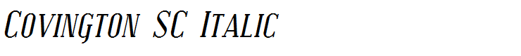 Covington SC Italic