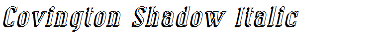Covington Shadow Italic