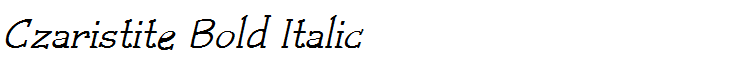 Czaristite Bold Italic