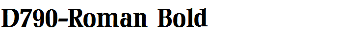 D790-Roman Bold