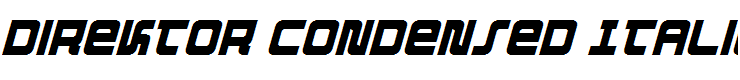 Direktor Condensed Italic Condensed Italic