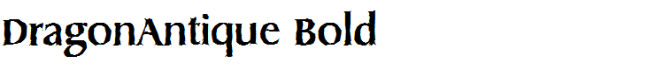 DragonAntique Bold