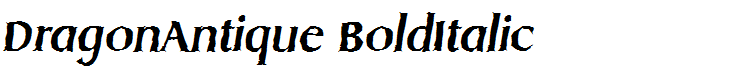 DragonAntique BoldItalic