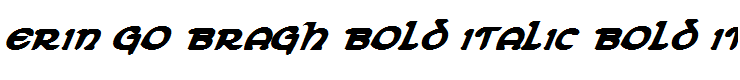 Erin Go Bragh Bold Italic Bold Italic