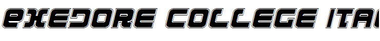 Exedore College Italic Italic
