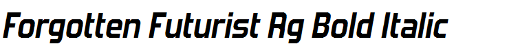 Forgotten Futurist Rg Bold Italic