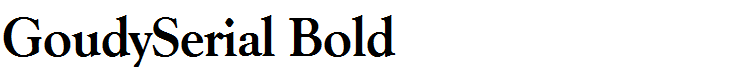 GoudySerial Bold