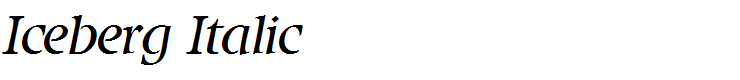 Iceberg Italic