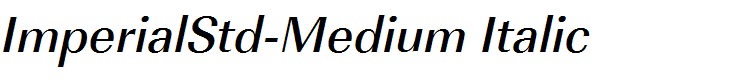 ImperialStd-Medium Italic