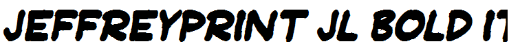 JeffreyPrint JL Bold Italic