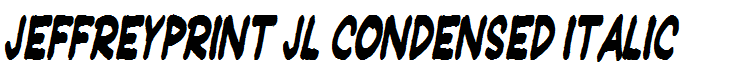 JeffreyPrint JL Condensed Italic