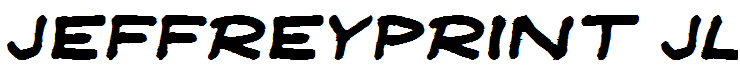JeffreyPrint JL Wide Italic