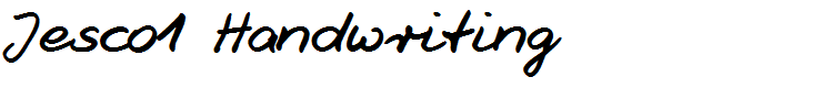 Jesco1 Handwriting