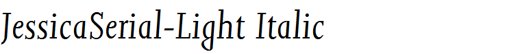 JessicaSerial-Light Italic