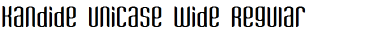 Kandide Unicase Wide Regular